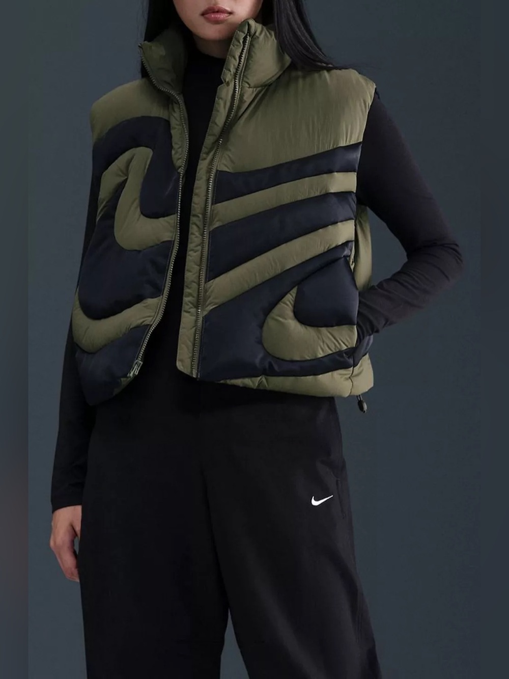 New Nike Sportswear Swoosh Series Oversized Down Vest size M